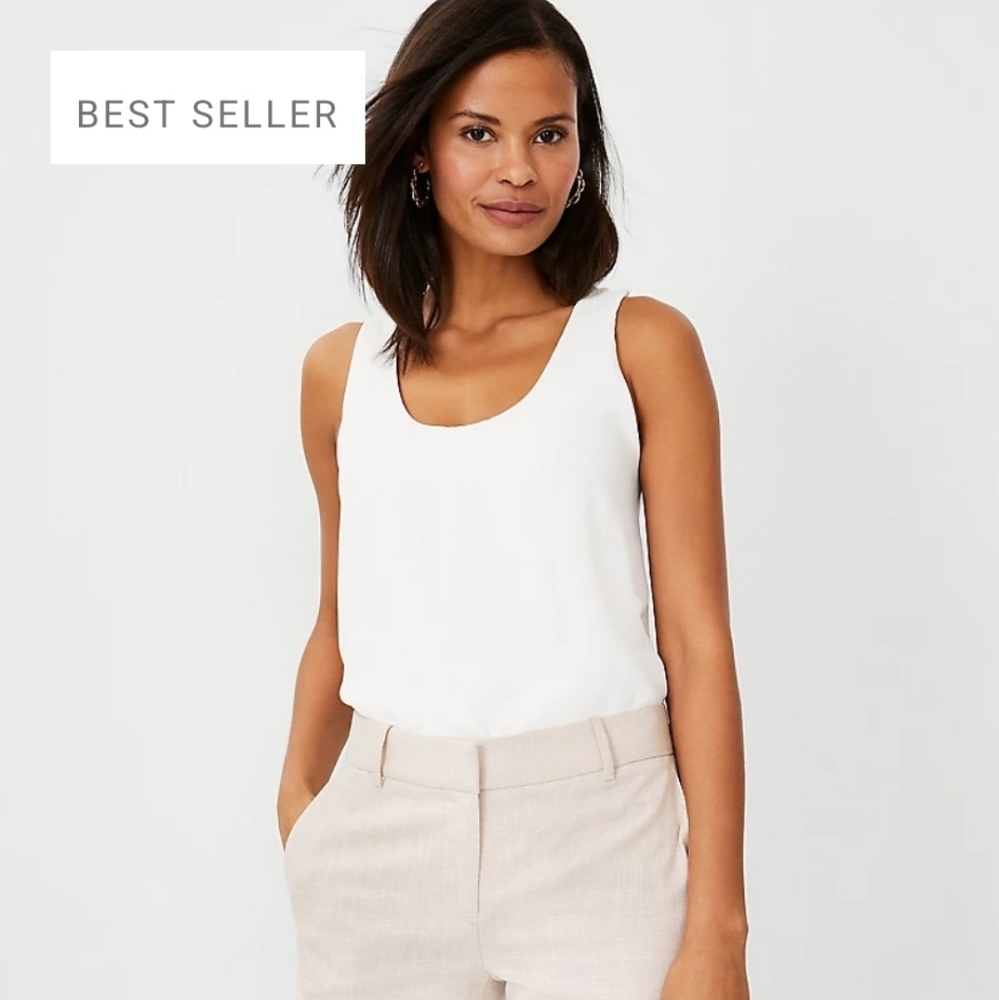 NWOT Ann Taylor Mixed Media Tank